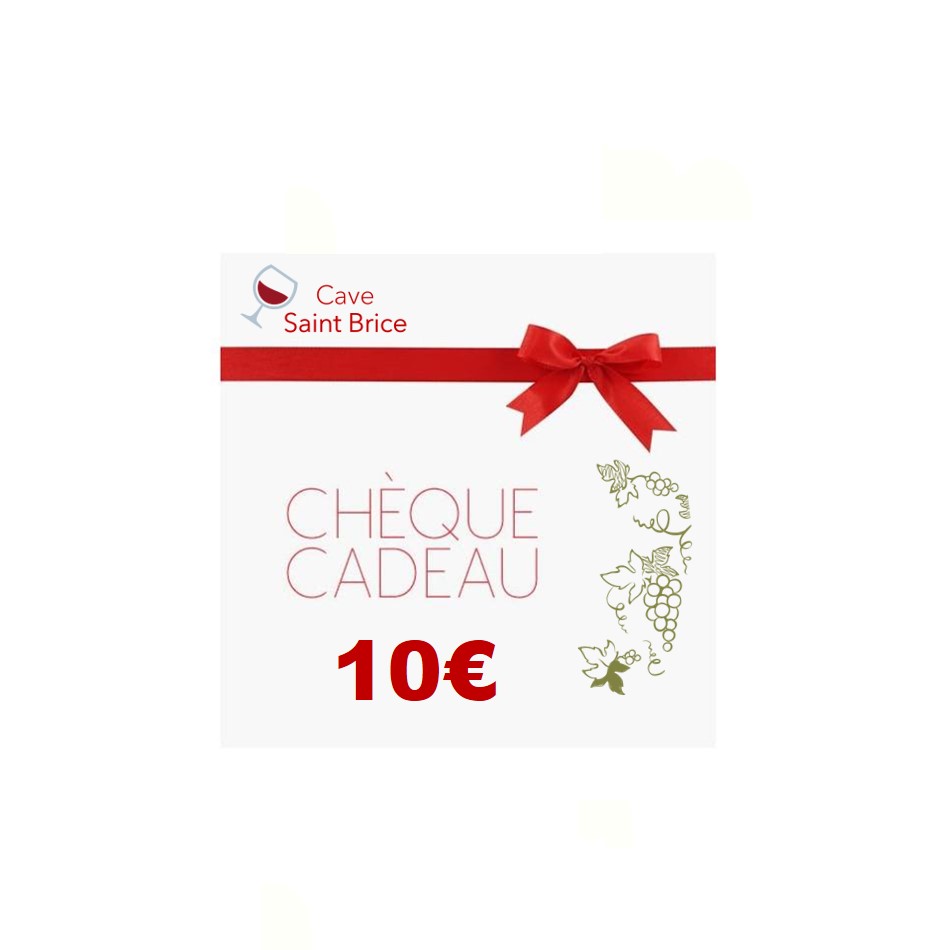 CHEQUE CADEAU DE 10 EUROS – Cave Saint Brice